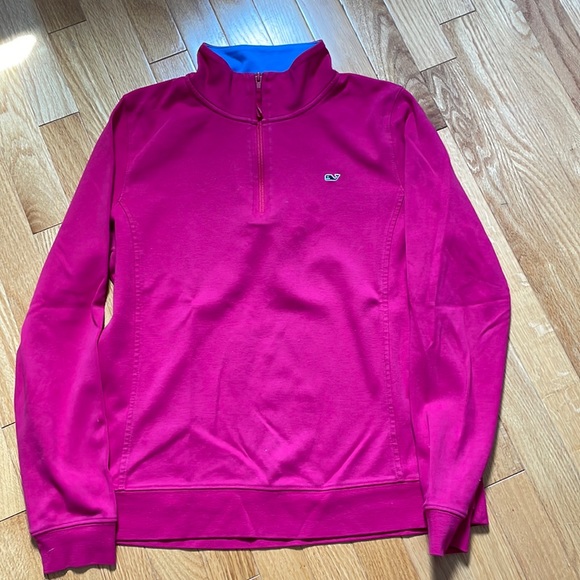 Vineyard Vines Tops - Vineyard Vines raspberry 1/4 zip